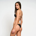 Half Naked Swim bikinis - Low Tide 2026 - HARPER TOP BLACK