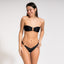 HALF NAKED SWIM BIKINI - BOTTOM BLOSSOM BLACK FRONT