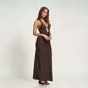 INES DRESS - CHOCOLATE | Half Naked Swim | bikinis y vestidos de playa