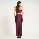 Vestido de playa - Half Naked Swim - ISA DRESS - MAROON