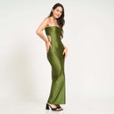 Vestido de playa - Half Naked Swim - ISA DRESS - MOSS WITH TRIM