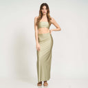 Vestido de playa - Half Naked Swim - ISA DRESS - PISTACCHIO