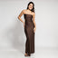 ISA DRESS - CHOCOLATE