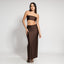 HALF NAKED SWIM ISA DRESS - CHOCOLATE FRONT