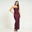 ISA DRESS - MAROON