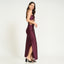 ISA DRESS - MAROON