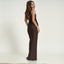 INES DRESS - CHOCOLATE
