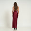 INES DRESS - BURGUNDY