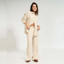 SOLEIL LINEN PANTS - SAND | Half Naked Swim | bikinis y vestidos de playa