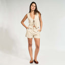 SOLEIL LINEN TOP - SAND | Half Naked Swim | bikinis y vestidos de playa