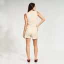 SOLEIL LINEN TOP - SAND | Half Naked Swim | bikinis y vestidos de playa